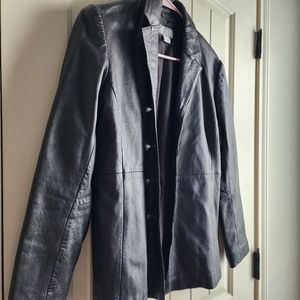 100% leather Old Navy blazer Sz XS
